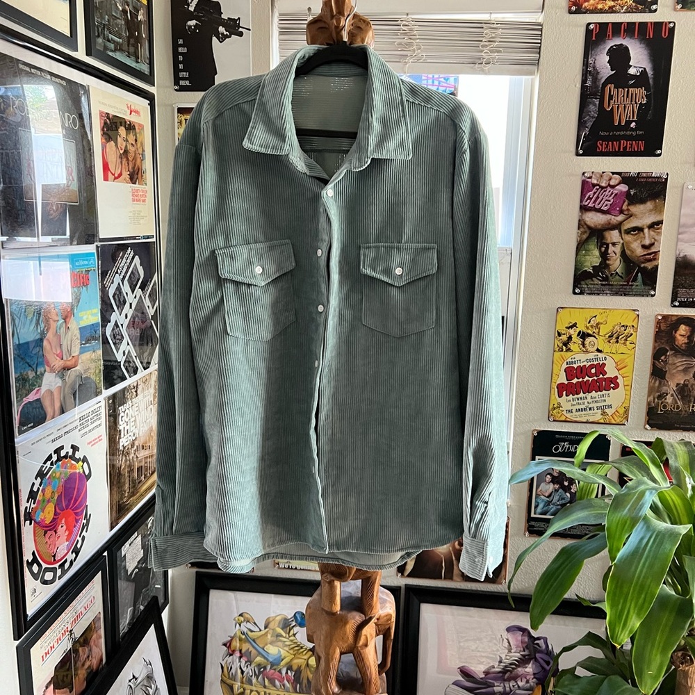 Men’s size large corduroy shirt, never worn